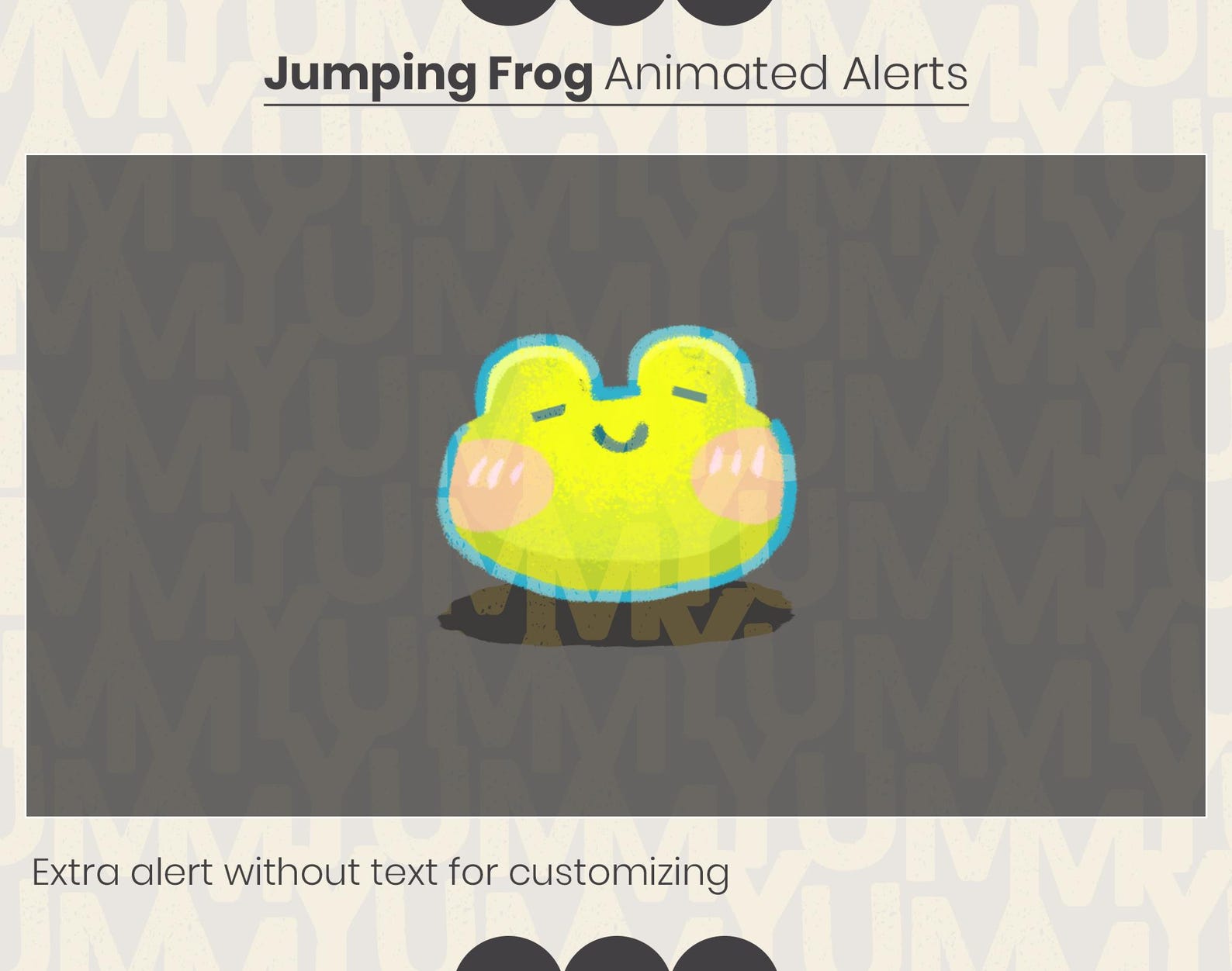 Looping Jumping Frog Stream Alerts ・ Donation, Follow, Subscriber ...