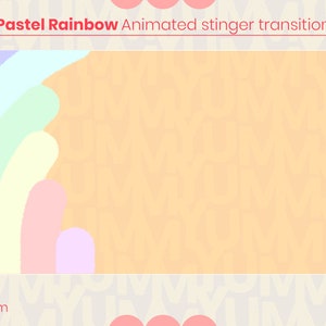 Pastel rainbow with crayon effect lines,  while beginning transition in the left side of the screen.
