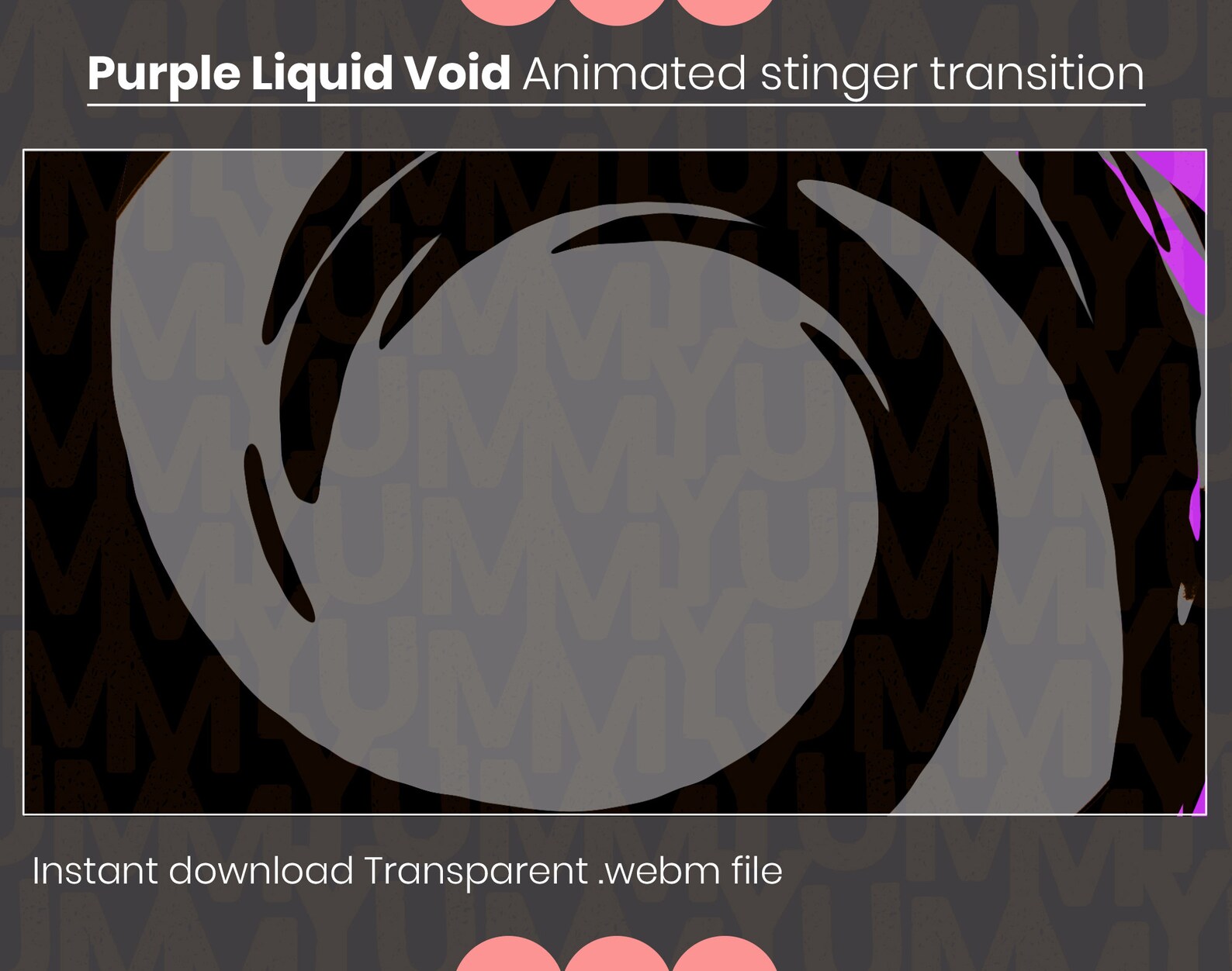 Animated Twitch Stinger Scene Transition for Your Streams ・ Purple ...