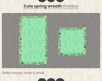 Spring Flower Chatbox for Twitch/OBS (Static PNG)