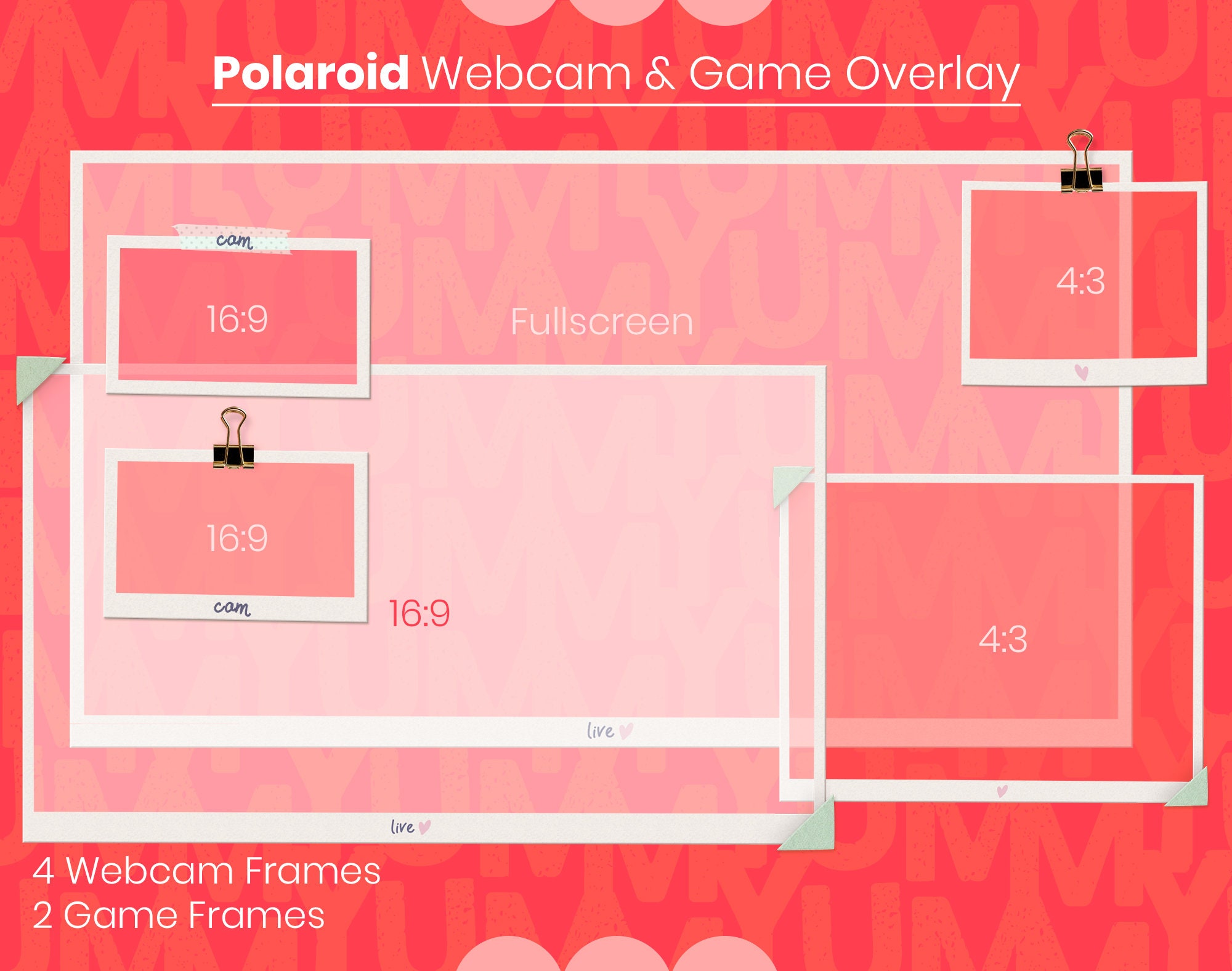 Overlay Frame Adventure Aesthetic Polaroid Webcam & Game Overlay Frames (digital Download) - Etsy