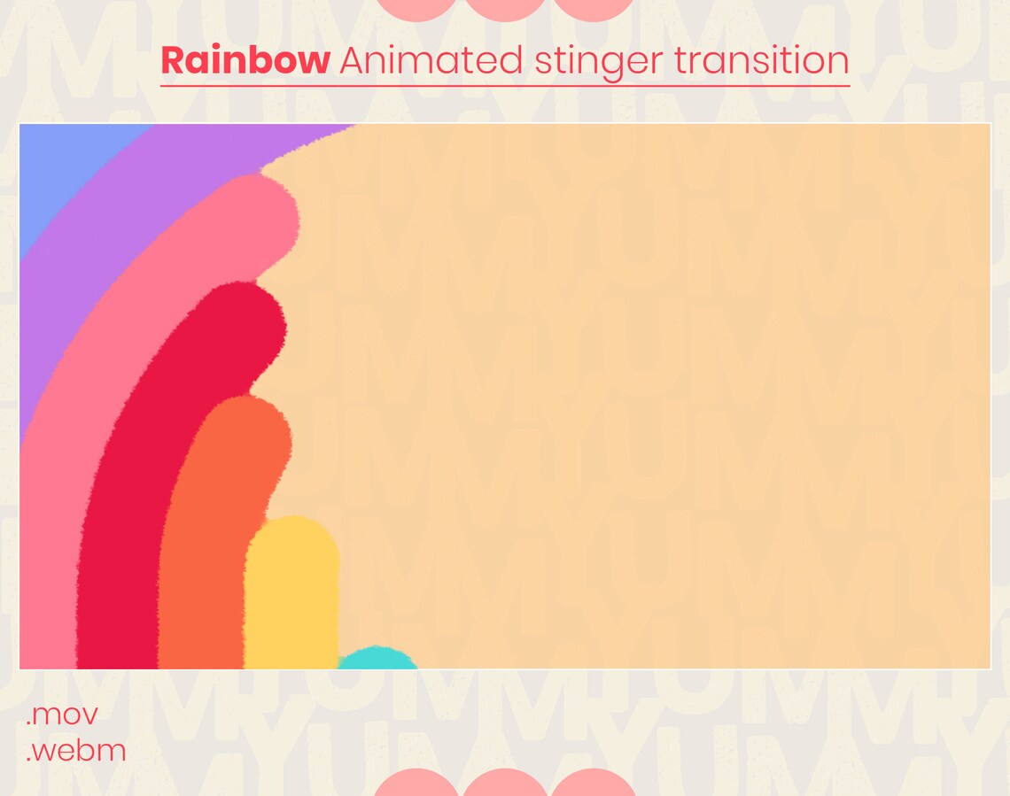 Animated Stinger Scene Transition for Your Streams ・ Crayon Rainbow ...