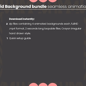 Bundle! 8 Animated Grid Backgrounds for Your Streams ・ Colorful Shaky ...