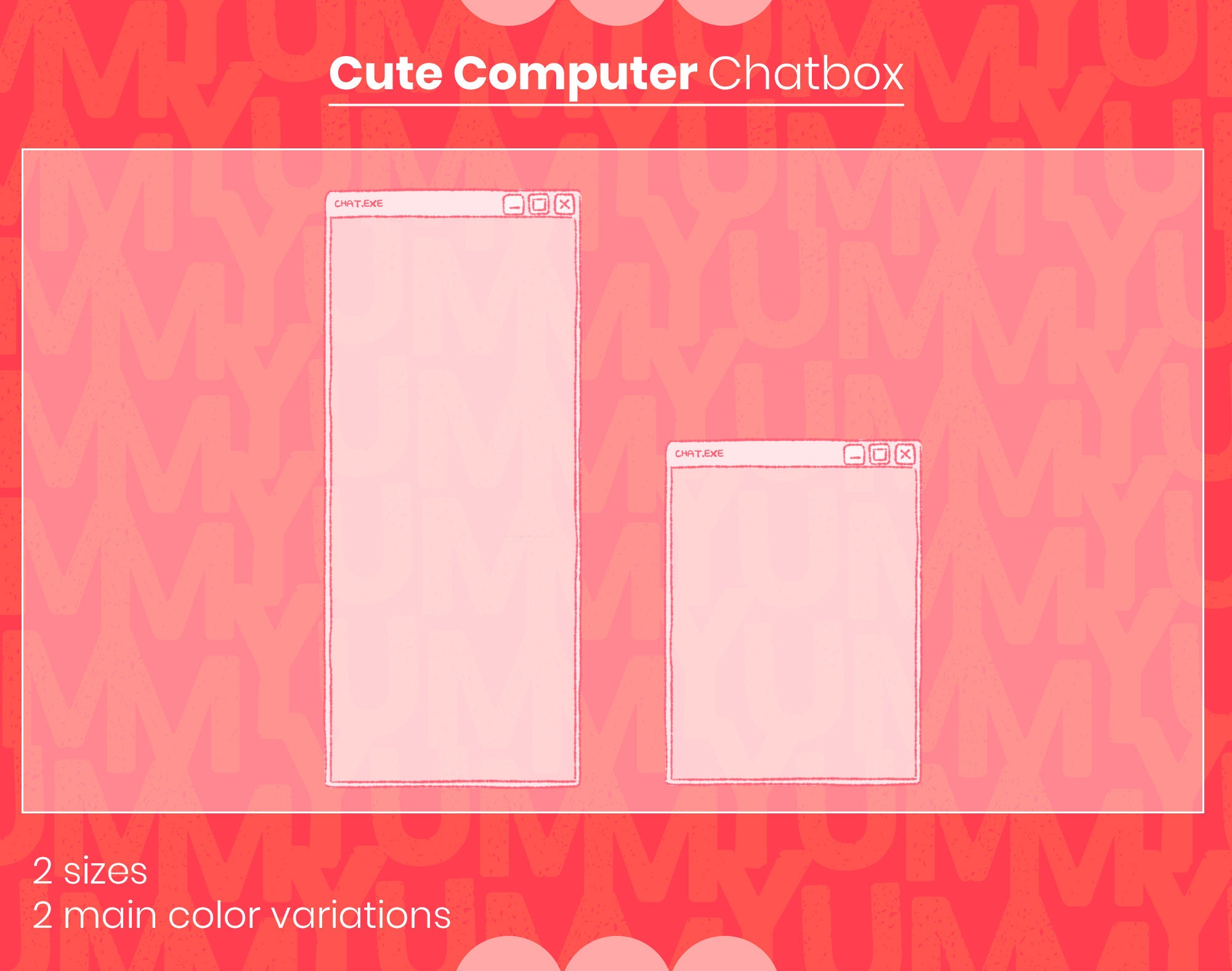 Simple Chatbox ・ Aesthetic Pastel Computer Interface ・ Cute and Simple ...