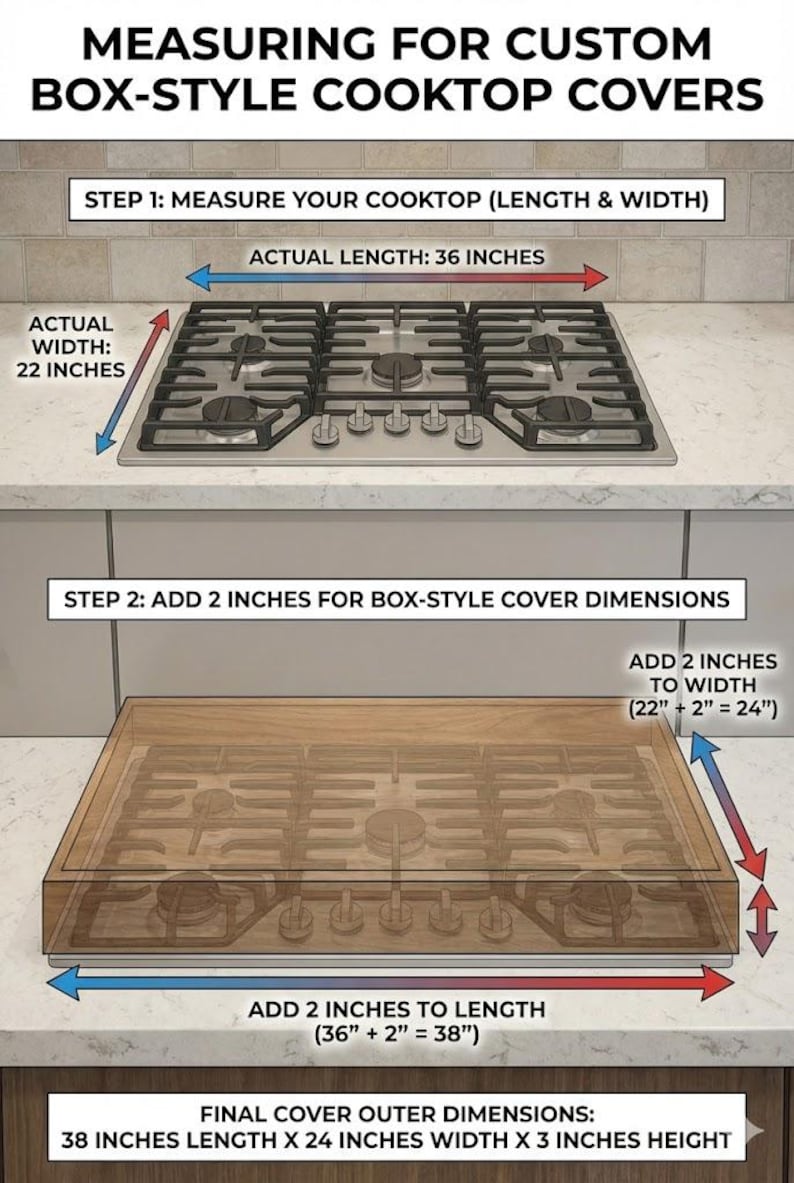 Stove top cover, noodle board, modern farm house, Serving tray, holiday day, gift for her, Christmas image 6