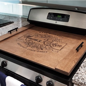 Farmhouse custom stove top cover / noodle board / gas stove/ Electric stove/ Storage/ Mothers day / Gift / Holiday
