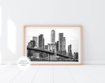 New York City Fotografie, Brooklyn Bridge, NYC Architektur Foto Wand Kunst Druck