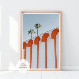 Palm Springs Print | Palm Springs Photography Mid Century Modern Art | Large Wall Art | Minimalist Wall Art | Digital Download