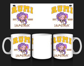 K-pop Demon Hunters K Pop Demon Hunters Pure Print Cut Kpop Hunters Tazza Da Caffè Demon 330 Ml, Bianca, Lavabile In Lavastoviglie, Adatta Al Microonde E Per Fan Degli Anime, Con Design - 2