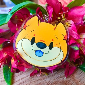 Chow Chow Dog Acrylic Keyring