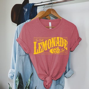 Lemonade Shirt, Vintage Style Shirt, Vacation Tee, Graphic Tees, Clothing, Tees and Tops, Lemons Shirt, Summer Graphic Tee, Spring Shirt