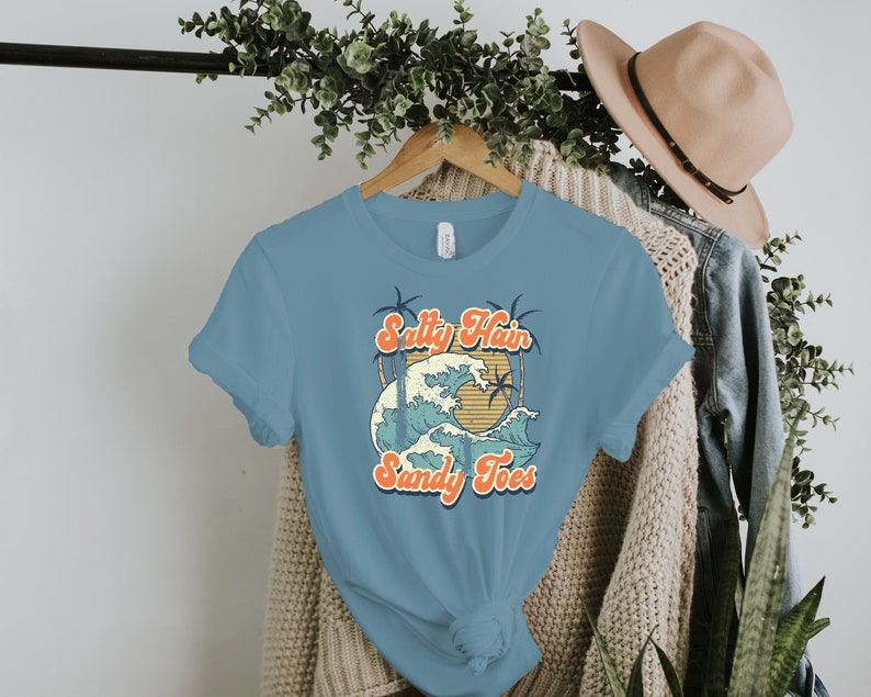 Salty Hair Sandy Toes Shirt Beach Tee Short-sleeve Unisex - Etsy