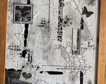 Tableau Composition mixed média