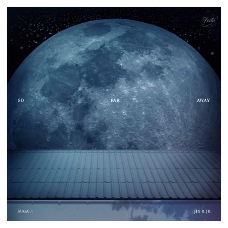 SUGA BTS so Far Away 93liner Inspired Swarovski Crystal Bead and