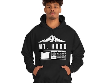 Wy'east - Mt. Hood -- Unisex Heavy Blend Hooded Sweatshirt