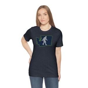 Squatchington &quot;Go Hawks&quot; - Unisex Jersey Short Sleeve Tee