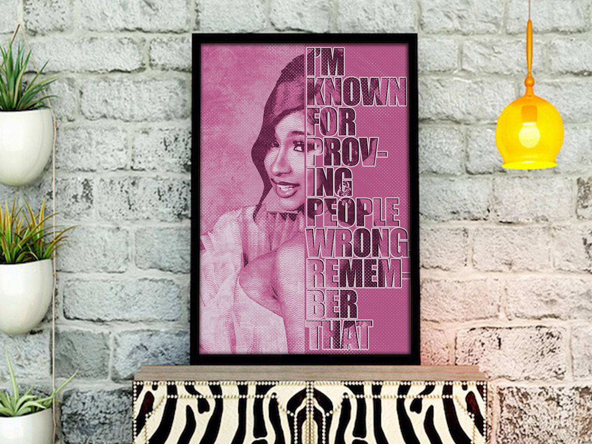 Cardi B poster Cardi B art print Cardi B wall poster Cardi | Etsy