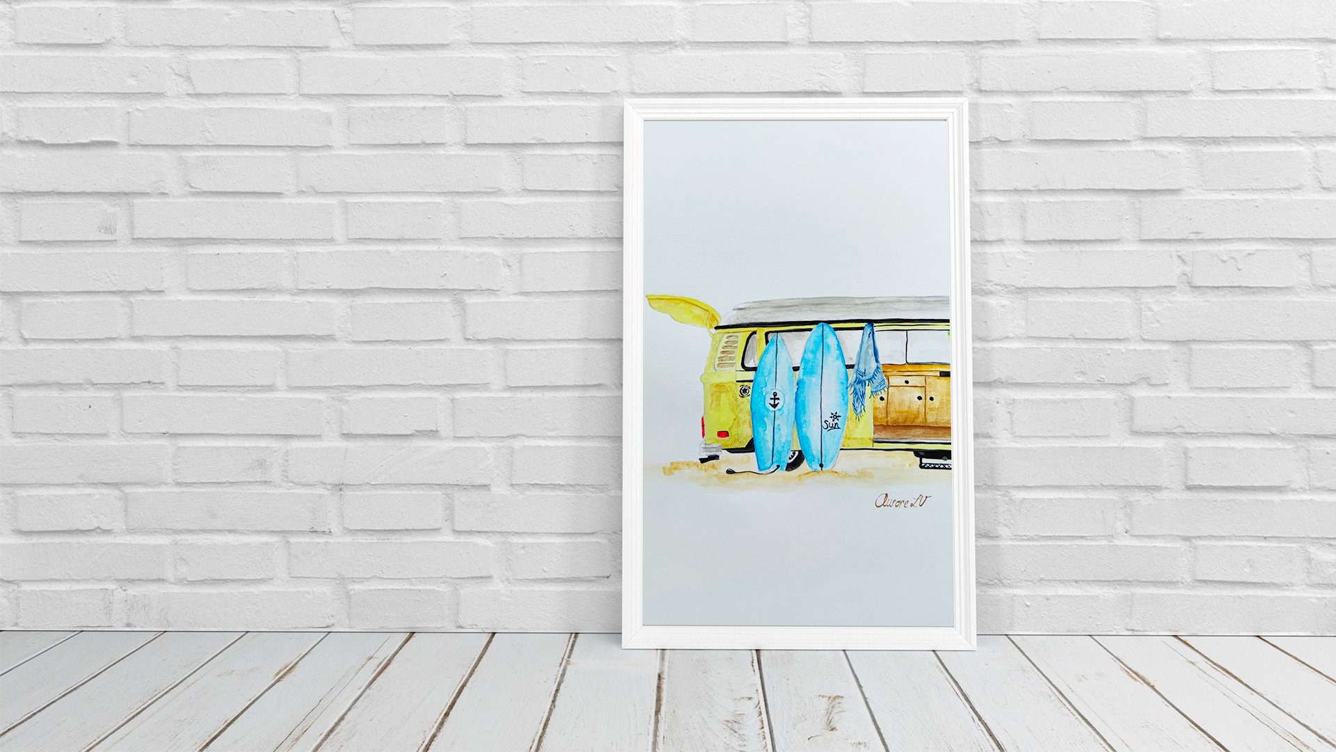 Sun & Surf - Collection d'été 2021 Affiche | 21x29, 7cm