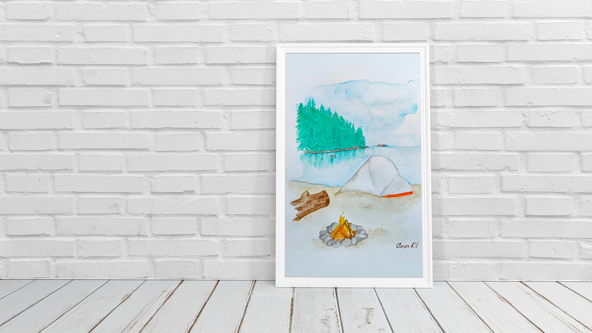 Camping Sauvage - Collection d'été 2021 Affiche | 21x29, 7cm