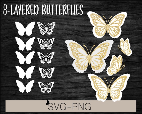 Butterfly svg, Butterfly svg bundle, Layered Butterfly Bundle Cricut SVG Files, Butterflies, Butterfly Svg for Cricut, Butterfly Clipart
