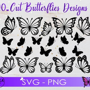 Borboleta svg, Pacote de borboleta svg, Pacote de borboleta em camadas Arquivos Cricut SVG, Borboletas, Borboleta Svg para Cricut, Borboleta Clipart