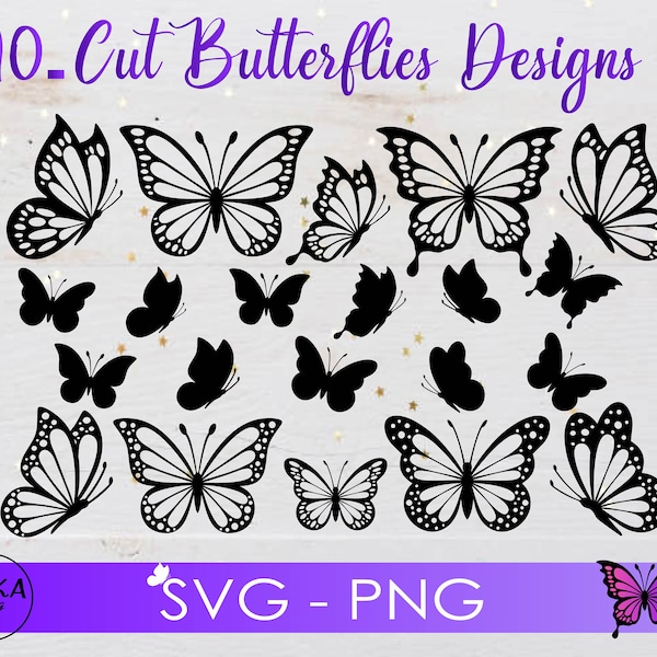 Butterfly svg, Butterfly svg bundle, Layered Butterfly Bundle Cricut SVG Files, Butterflies, Butterfly Svg for Cricut, Butterfly Clipart