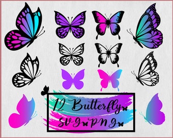 Butterfly svg, Butterfly svg bundle, Layered Butterfly Bundle Cricut SVG Files, Butterflies, Butterfly Svg for Cricut, Butterfly Clipart