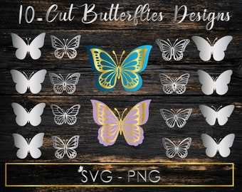 Butterfly svg, Butterfly svg bundle, Layered Butterfly Bundle Cricut SVG Files, Butterflies, Butterfly Svg for Cricut, Butterfly Clipart
