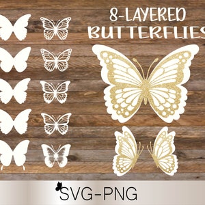 Butterfly svg, Butterfly svg bundle, Layered Butterfly Bundle Cricut SVG Files, Butterflies, Butterfly Svg for Cricut, Butterfly Clipart