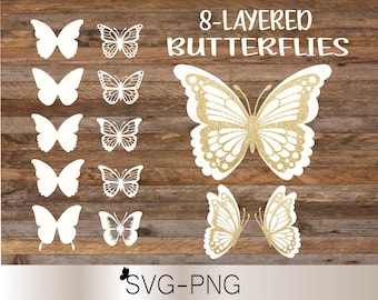 Butterfly svg, Butterfly svg bundle, Layered Butterfly Bundle Cricut SVG Files, Butterflies, Butterfly Svg for Cricut, Butterfly Clipart