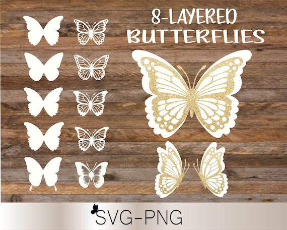 Butterfly svg, Butterfly svg bundle, Layered Butterfly Bundle Cricut SVG Files, Butterflies, Butterfly Svg for Cricut, Butterfly Clipart