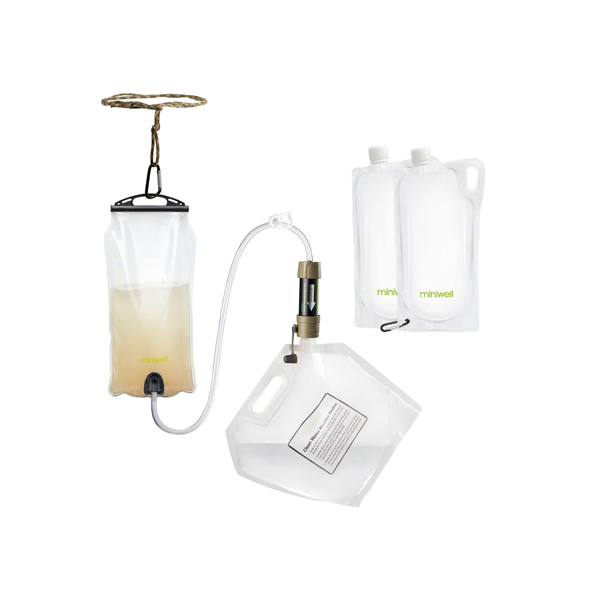 miniwell Gravity Water Filter Straw by Ultralight and Versatile Hiker Water miniwell Gravity Water Filter Straw by Ultralight and Versatile Hiker Water