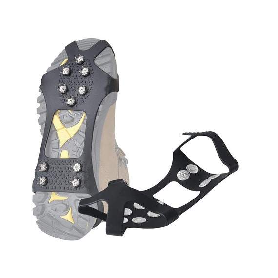 Anti Slip Flexible Shoe/Boot Footwear for Walking Climbing Hiking Fishing Outdoor Sfee Ice Snow Grips Crampons Traction Cleats,19 Stainless Steel Spikes for Women Men Kids Anti Slip Flexible Shoe/Boot Footwear for Walking Climbing Hiking Fishing Outdoor Sfee Ice Snow Grips Crampons Traction Cleats,19 Stainless Steel Spikes for Women Men Kids