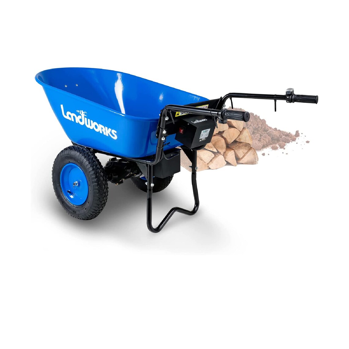 Landworks Wheelbarrow Utility Cart Electric 24V DC 180W AGM Etsy