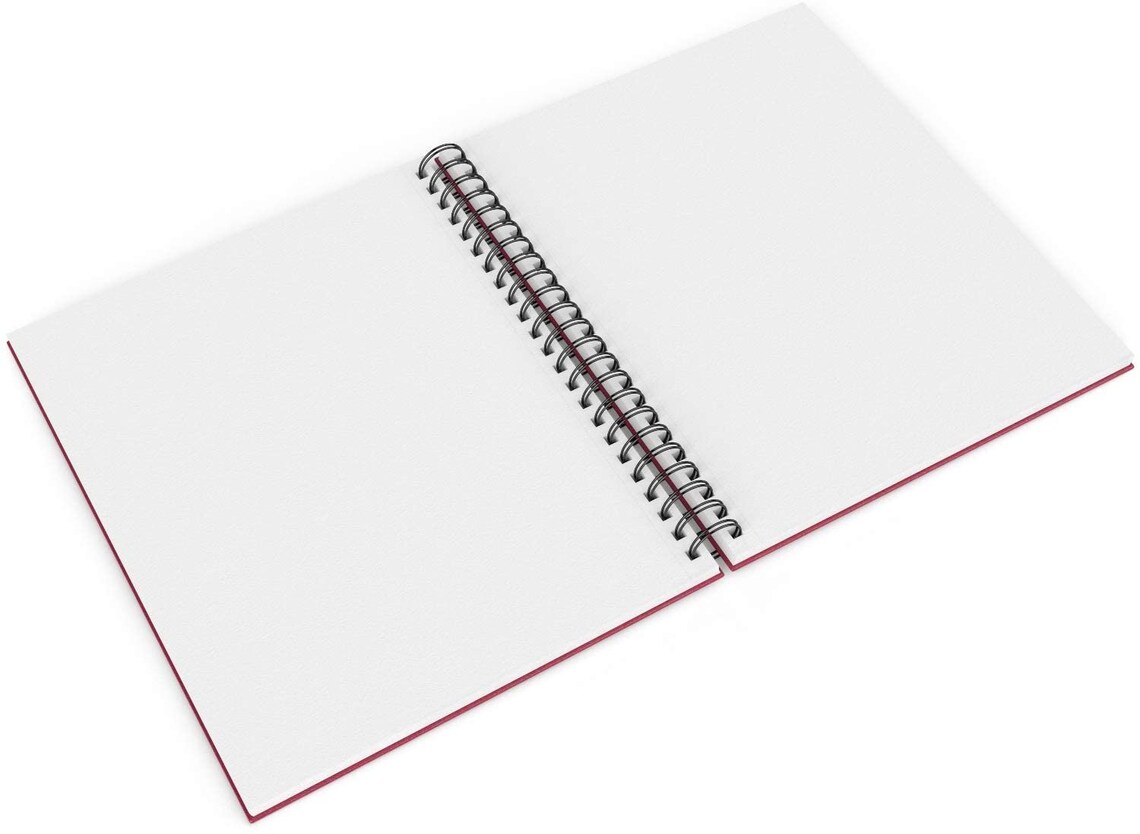 Sketch Book 9x12inch 100 Sheets Hardcover SpiralBound Etsy
