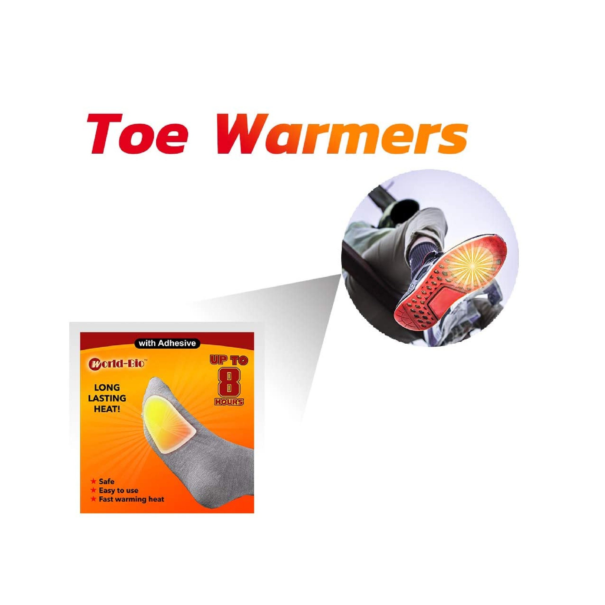 Heated Insole Foot Warmers 20 Pairs Long Lasting Safe Natural Odorless