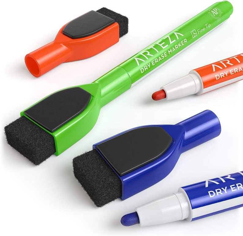 Dry Erase Markers with Eraser Pack of 60 with Fine Etsy