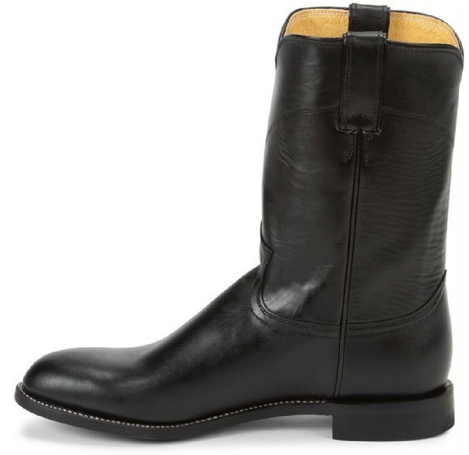 justin boots for men black