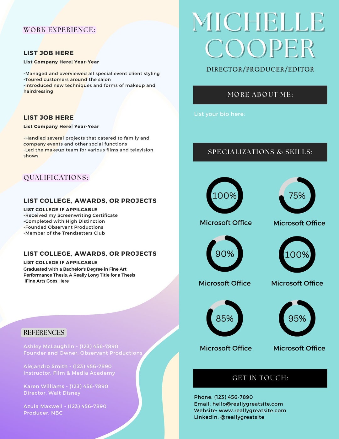 Resume Template Canva Template Resume Guide Simple Etsy resume-template-canva-template-resume-guide-simple-etsy