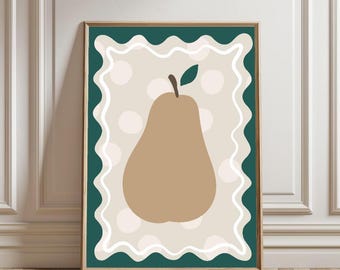 Birne Kinderzimmer • Kinderzimmer Dekor • Skandinavischer Druck • Digitaler Download • Druckbare Kunst