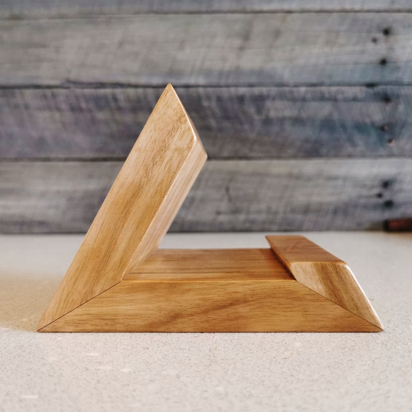 Wooden iPad Stand | Handmade Wood Tablet Holder