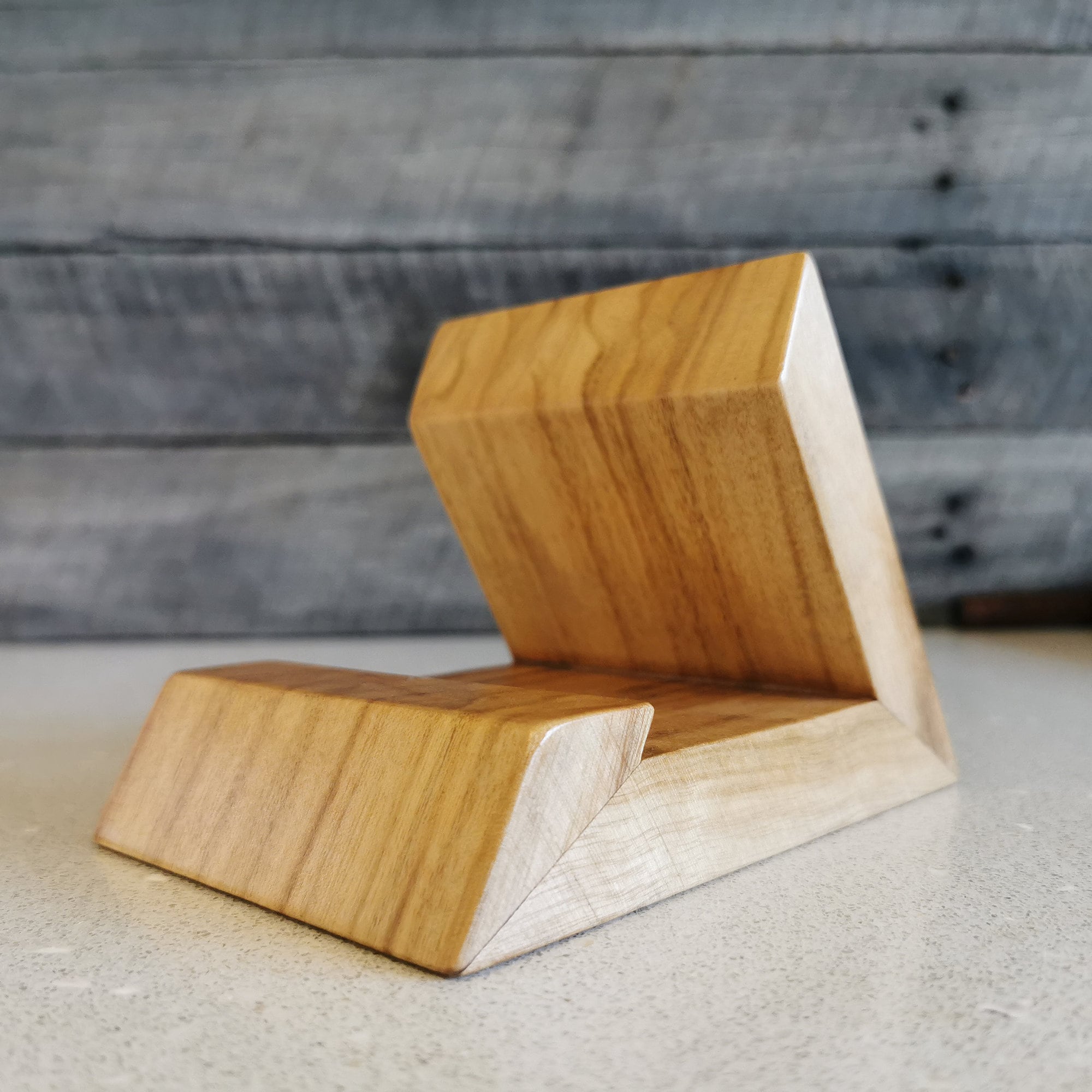 Wooden Ipad Stand Handmade Wood Tablet Holder Etsy