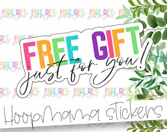 Free Gift Just For You! Packaging Sticker - Colorful Branding Sticker - Large 2 Inch Branding Sticker For Small Shops - Shop Small Stickers