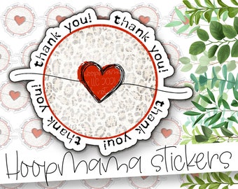 heart cheetah print aesthetic waterproof stickers indie etsy ireland