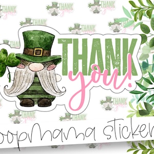 Dank u - St. Patrick's Day Verpakking Stickers - Grote 2 Inch Branding Sticker Voor Kleine Winkels - 24 Sticker Sheet