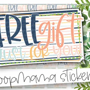 Gratis cadeau Just For You Branding Verpakkingsstickers - Grote 2 Inch Branding Sticker voor kleine winkels - Winkel kleine stickers - 24 Sticker Vel