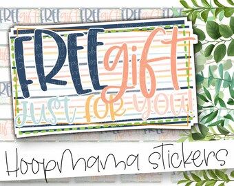 Free Gift Just For You Branding Packaging stickers - Large 2 Inch Branding Sticker For Small Shops - Shop Small Stickers - 24 Sticker Sheet