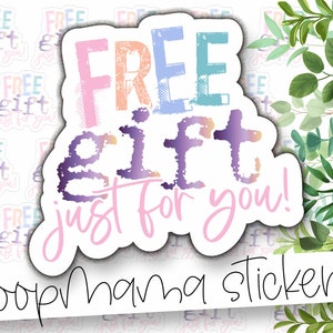 Gratis cadeau alleen voor u verpakking stickers - verrassing sticker - grote 2 inch sticker voor kleine winkels - winkel kleine stickers - 24 sticker vel