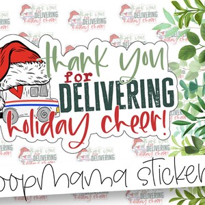 Bedankt voor het leveren van holiday cheer - kerstverpakking stickers - grote 2 inch branding sticker voor kleine winkels - winkel kleine stickers