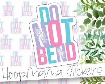 Do Not Bend - Colorful Handle With Care Do Not Bend Packaging Stickers - Large 2 Inch Branding Sticker For Small Shops - - 24 Sticker Sheet